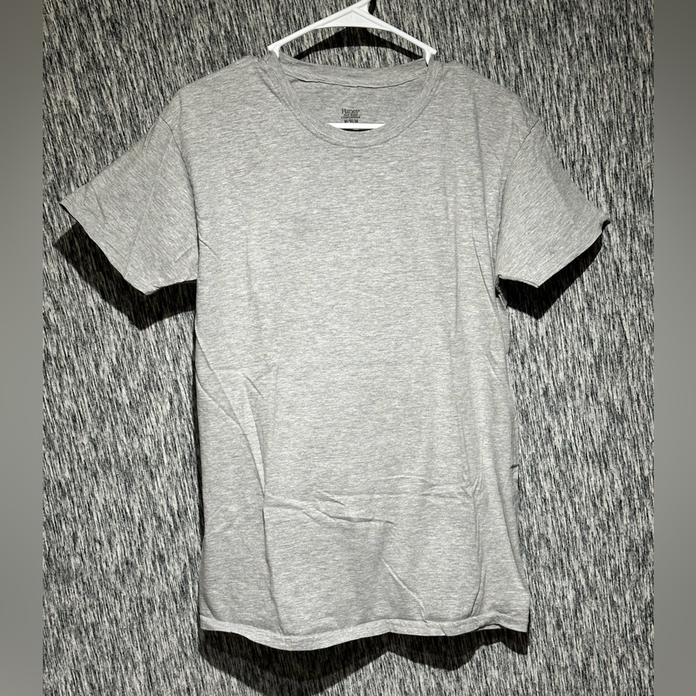 Hanes Light Gray Short Sleeve Tee (6 pack)